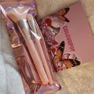 ColourPop Pink Brush Set with Floral Palette